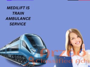 Take Medilift Train Ambulance Service in Kolkata